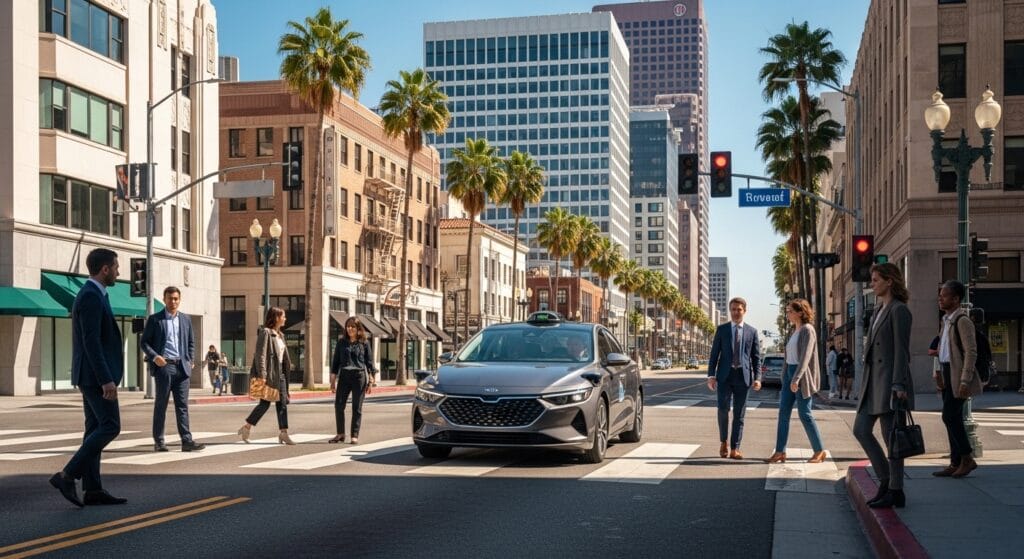 Pedestrian evidence in a Los Angeles robotaxi accident claim