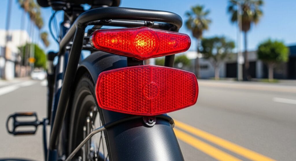 Rear reflector requirement under California 2026 e-bike laws