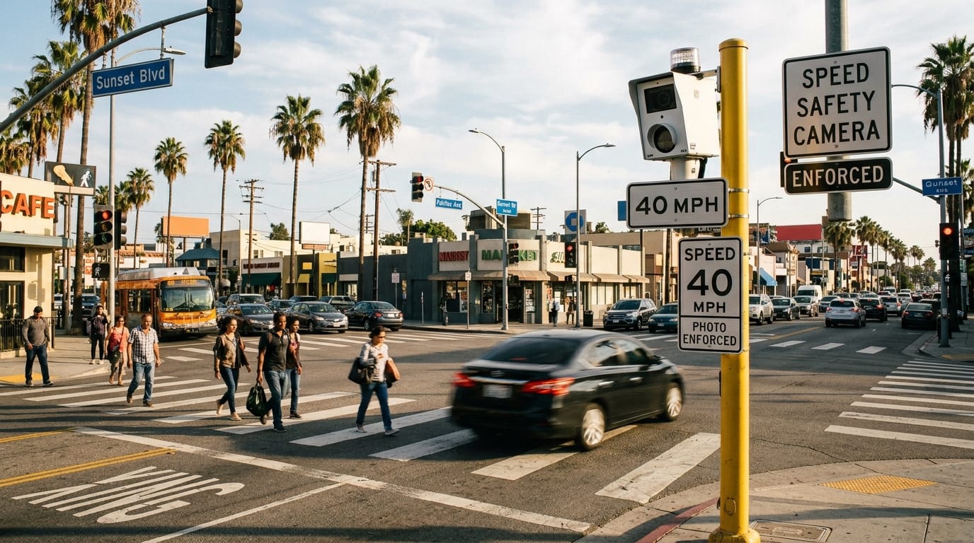 speeding accident claims in Los Angeles with speed camera evidence