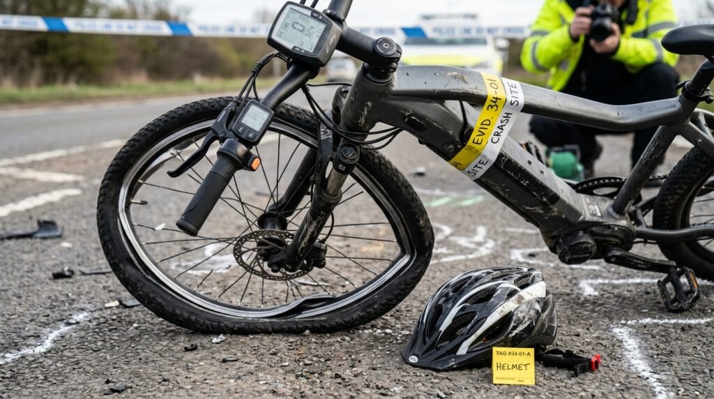 High-speed e-bike and e-moto evidence after a Los Angeles accident