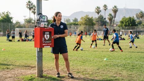 Youth sports AED law and emergency preparedness at a Los Angeles sports field